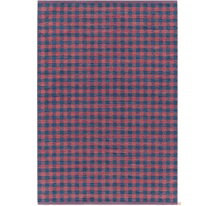 Vichy Rug Area Rug Kasthall 3' x 9' Raspberry Blue 260 