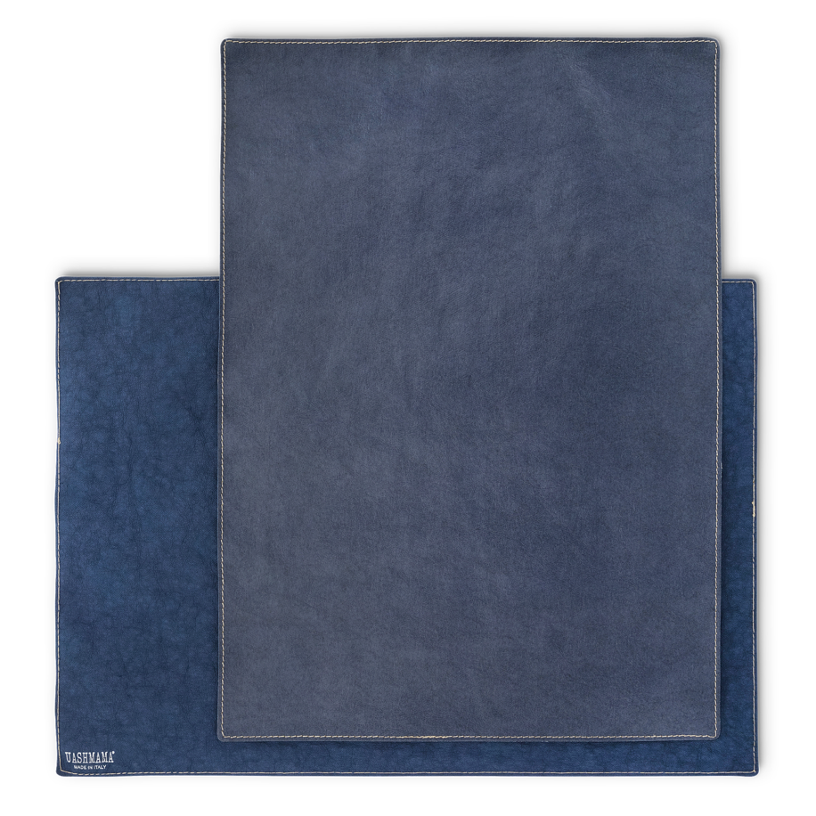 Washable Paper Placemat -Rectangle Table Linens Uashmama Denim Rectangle 