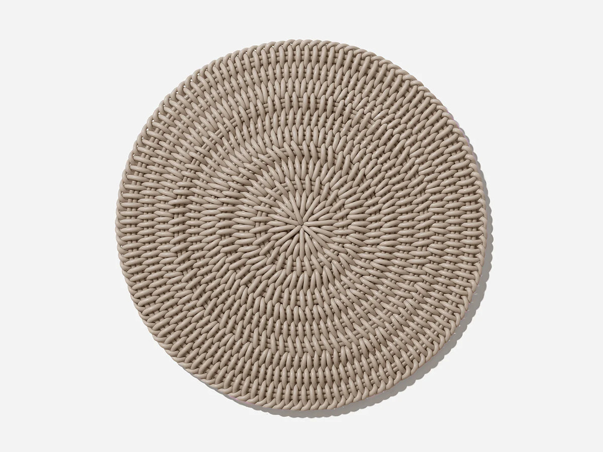 Monochrome Round Mat Area Rug Shore Studios 30" D Monochrome Clay 