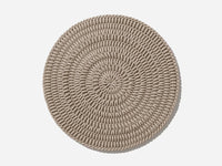 Monochrome Round Mat Area Rug Shore Studios 30" D Monochrome Clay 