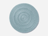 Monochrome Round Mat Area Rug Shore Studios 30" D Monochrome Glacier 