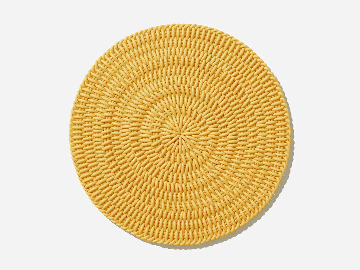 Monochrome Round Mat Area Rug Shore Studios 30" D Monochrome Mango 