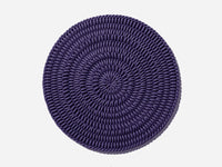 Monochrome Round Mat Area Rug Shore Studios 30" D Monochrome Plum 