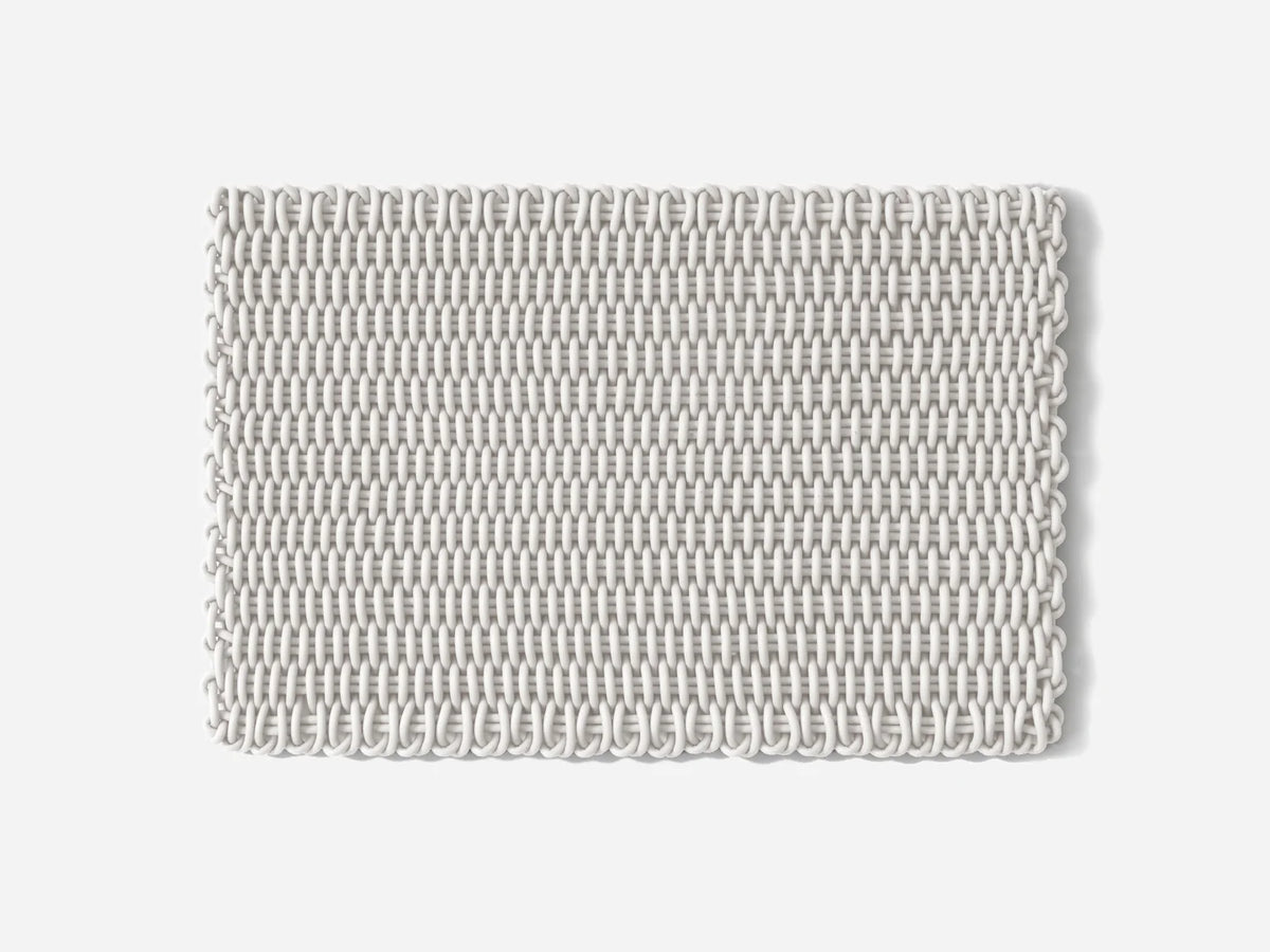 Monochrome Mat Area Rug Shore Studios 2' x 3' Monochrome Marshmallow 