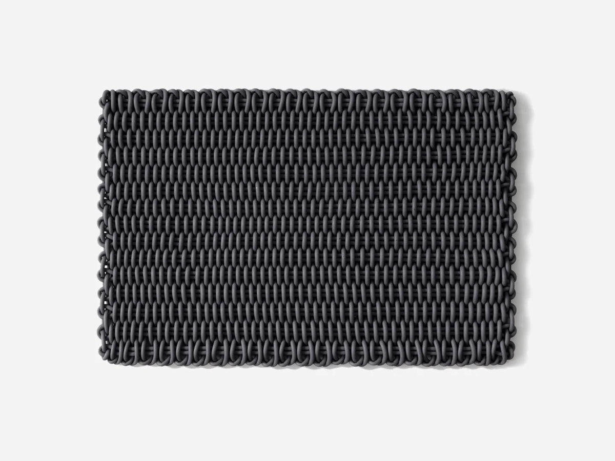 Monochrome Mat Area Rug Shore Studios 2' x 3' Monochrome Charcoal 