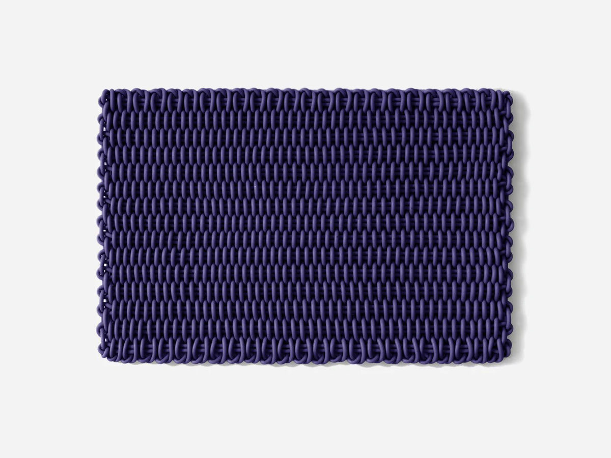 Monochrome Mat Area Rug Shore Studios 2' x 3' Monochrome Plum 