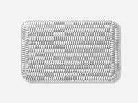 Rounded Entry Mat outdoor rug Shore Studios 2' x 3' Monochrome Marshmallow 