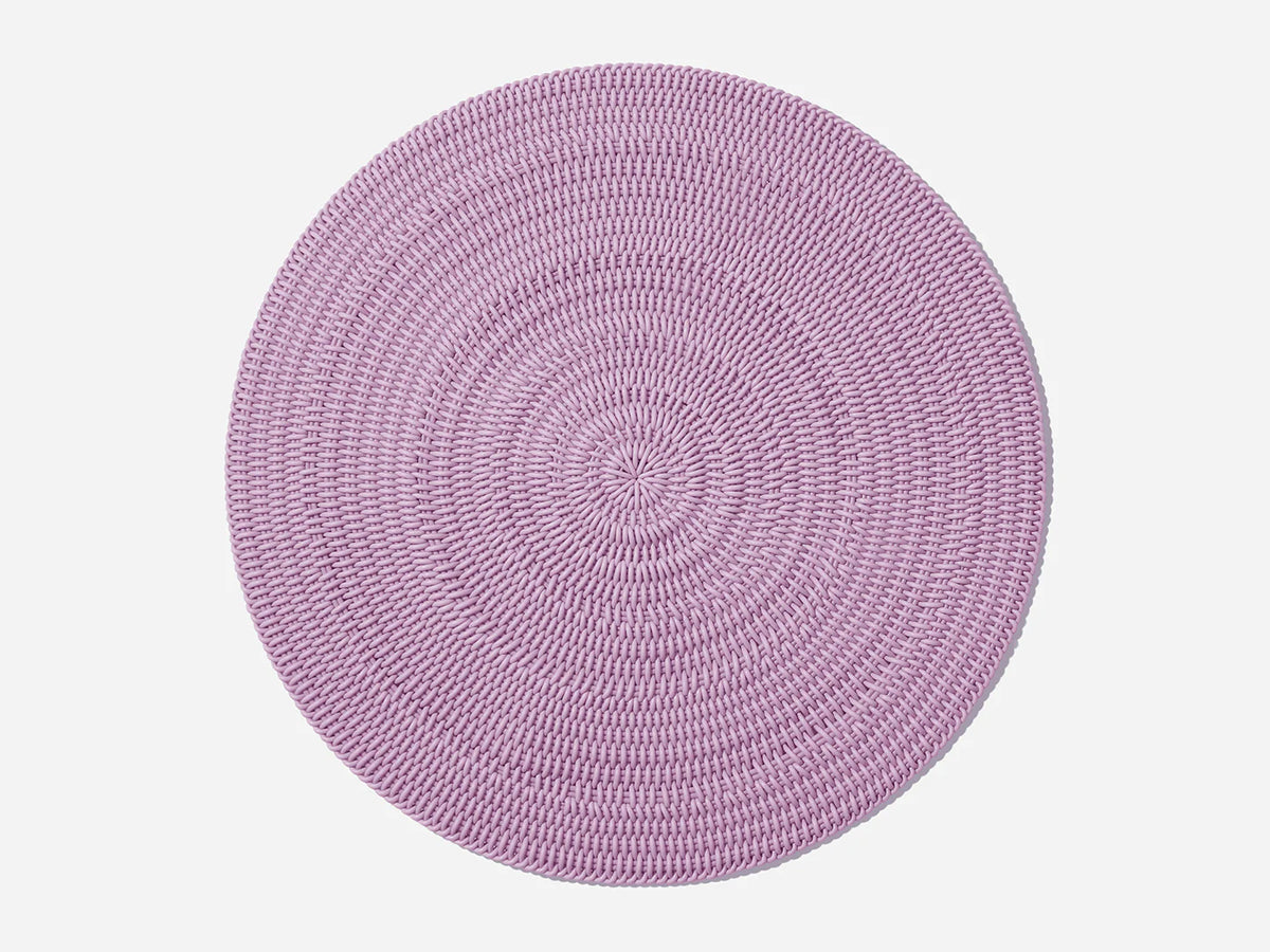 Round Rug Area Rug Shore Studios Small Monochrome Lavender 