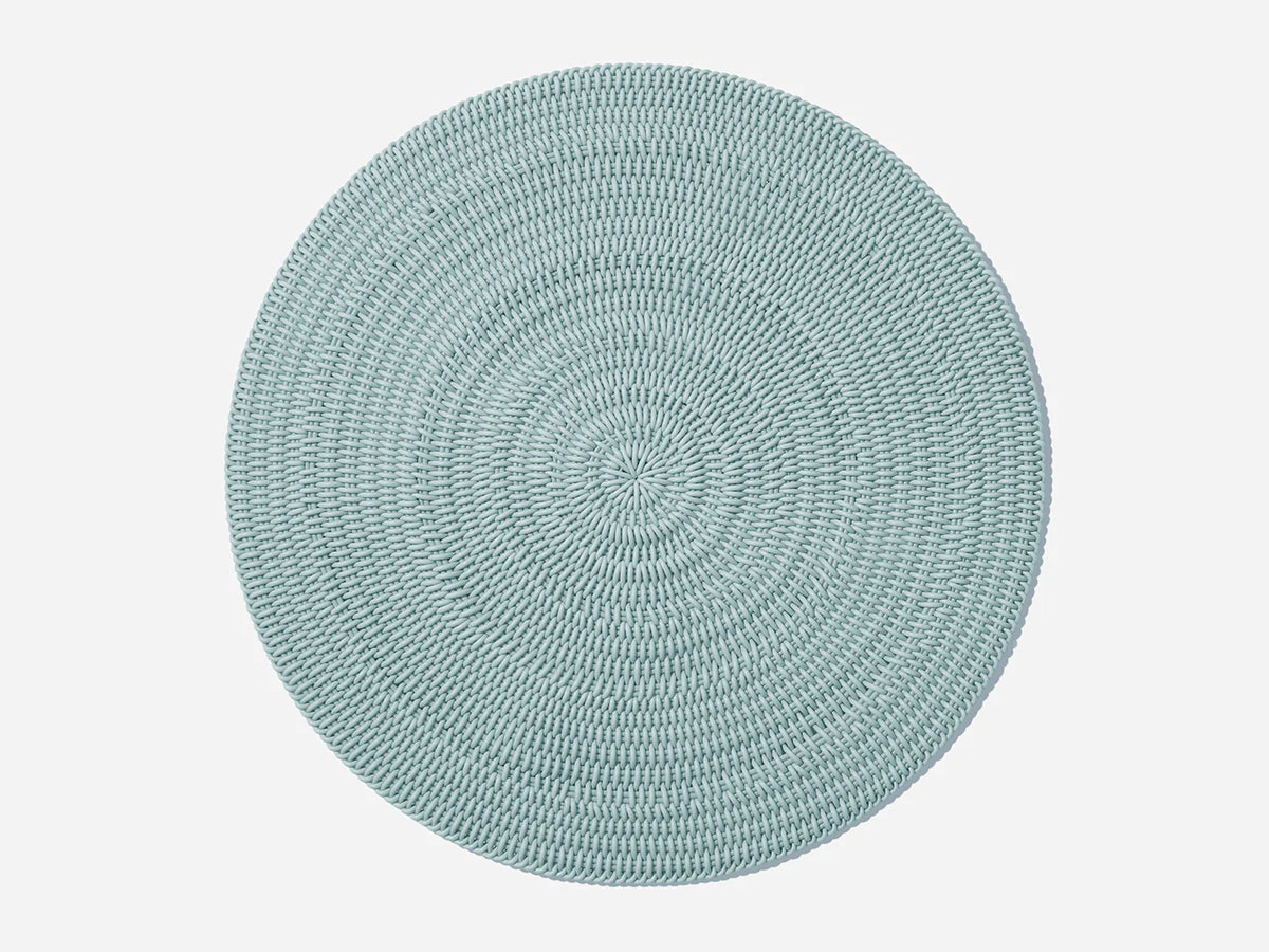 Round Rug Area Rug Shore Studios Small Monochrome Glacier 