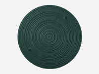 Round Rug Area Rug Shore Studios Small Monochrome Emerald 