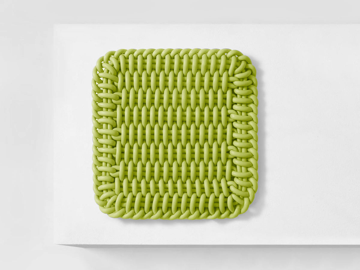 Square Seat Cushion Seat Pad Shore Studios Small Monochrome Lime 