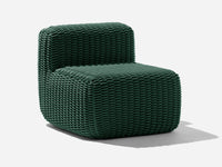 Side Chair Outdoor Lounge Chair Shore Studios Monochrome Emerald  