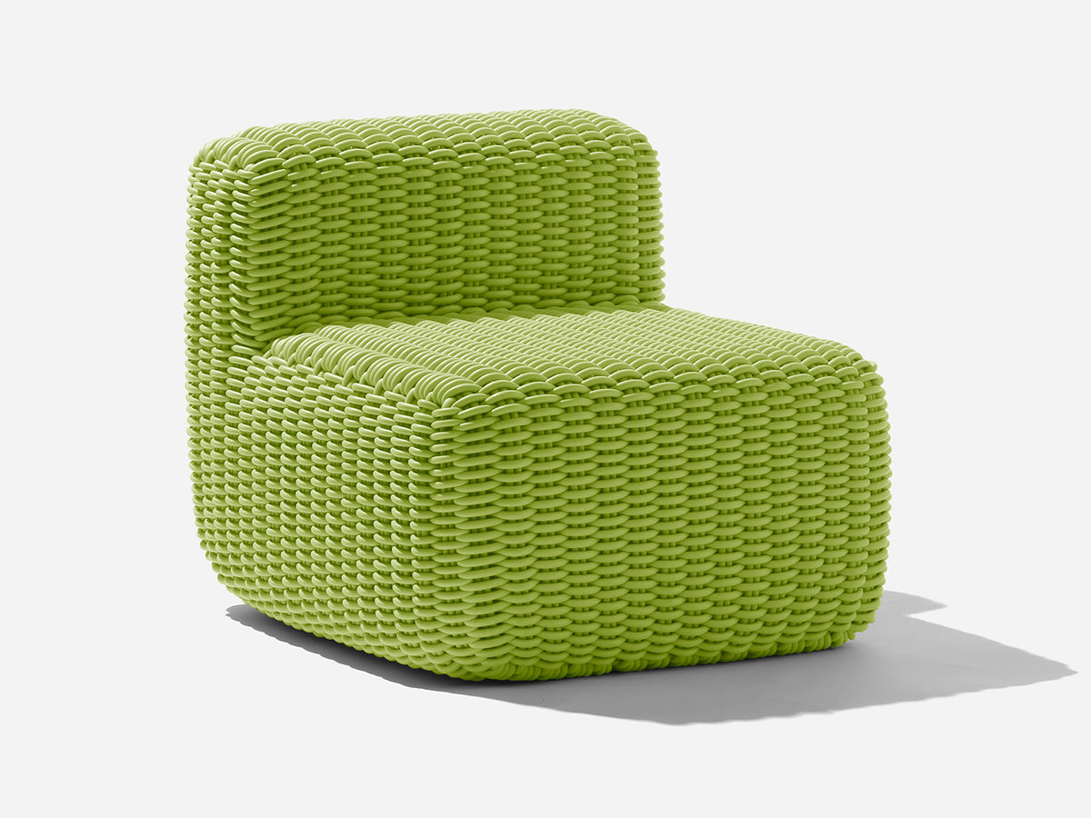 Side Chair Outdoor Lounge Chair Shore Studios Monochrome Lime  