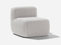 Side Chair Outdoor Lounge Chair Shore Studios Monochrome Marshmallow  