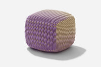 Square Stool Outdoor Ottoman Shore Studios Gradient Lavender Dunes  