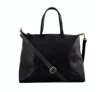 Gemma Bag Tote Bag Uashmama Woven Black Large 