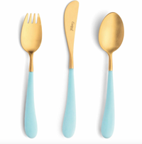 Alice Children's Set Silverware Cutipol Turquoise  