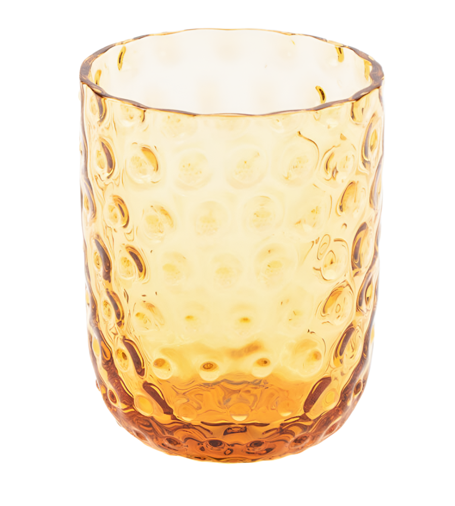 Bubble Glass, Short Glassware Kodanska Short Amber 