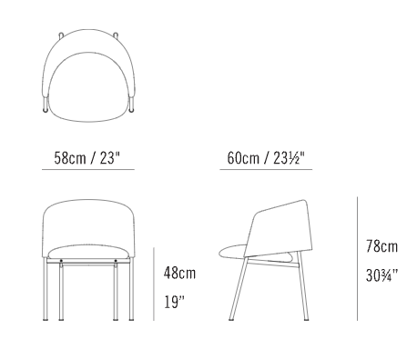 Collar Dining Chair Dining Chair Bensen   