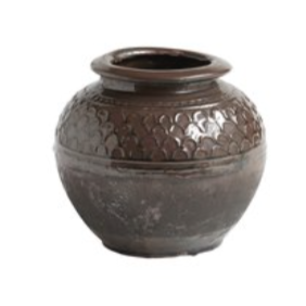 Old Glazed Clay Pot Pots & Planters Tine K Home   