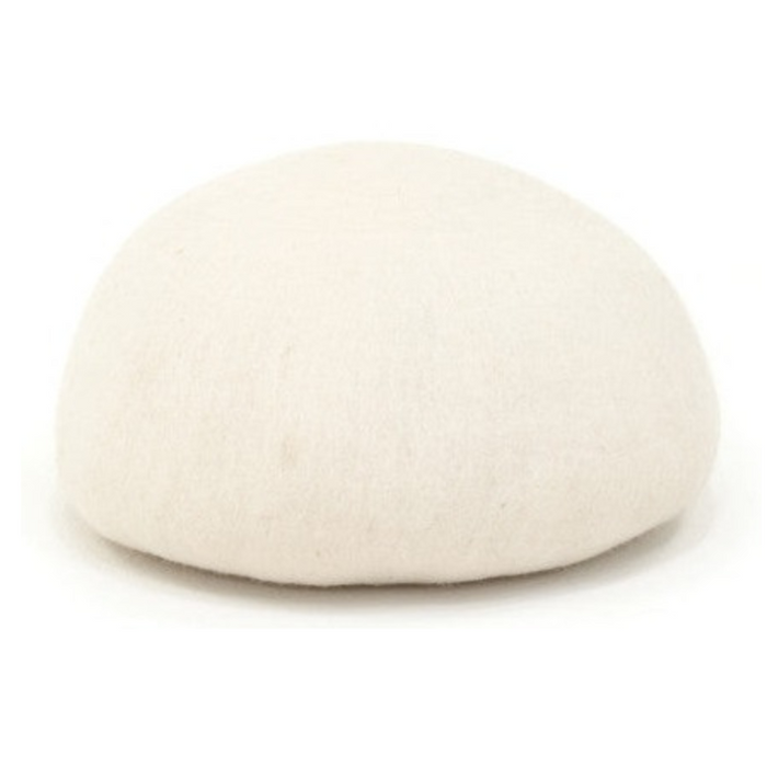 Felted Rocky Floor Cushion Pouf Muskhane Natural  