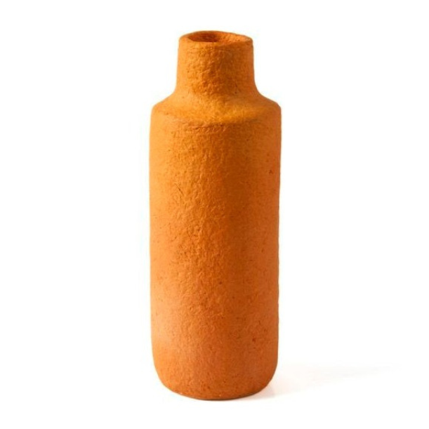 Papier Mache Vase Vase Kinta Orange  