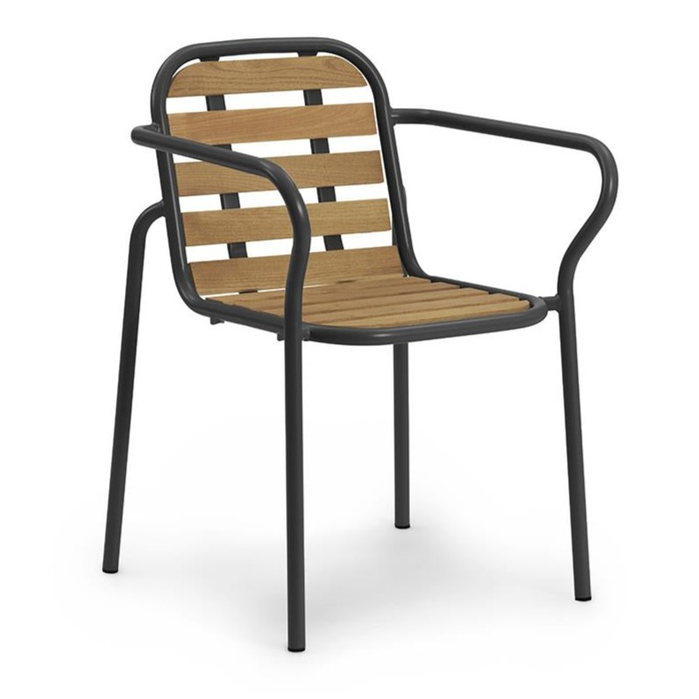 Vig Robinia Armchair Dining Chair Normann Copenhagen Black  