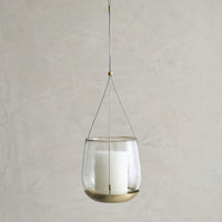 Pebbled Hanging Lantern Candle Holder The Collective Large  