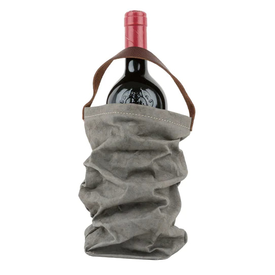 Washable Paper Wine Bag Wine Bag Uashmama Dark Grey  