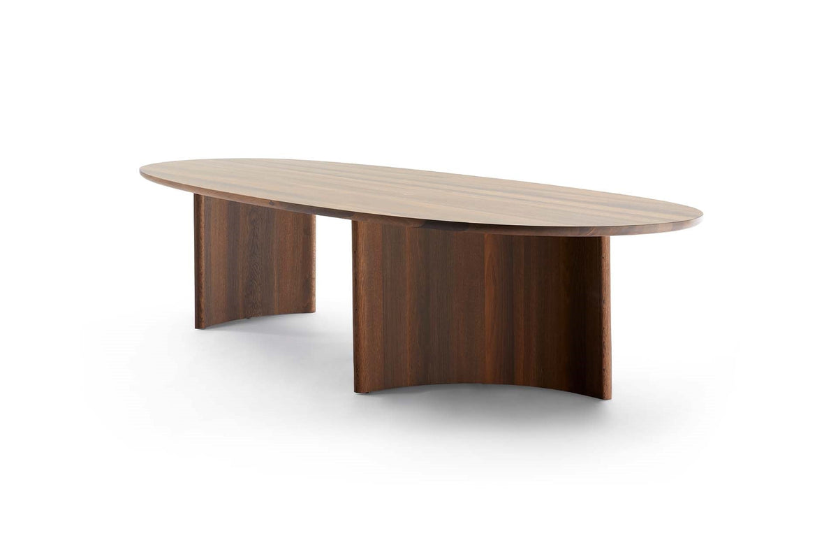 Dew Table Dining Table Arco 87"L x 41"W Walnut Solid 