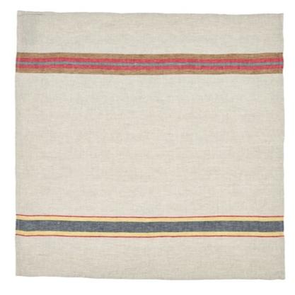 Multi Stripe Dock Tea Towel Hand Towel Libeco 27" x 27"