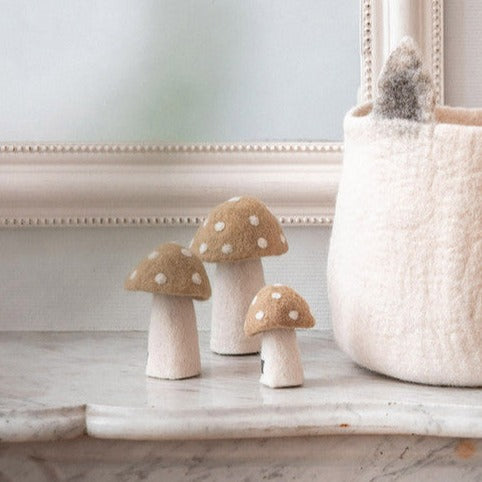 Felt Mushroom, Nude Decorative Object Muskhane   