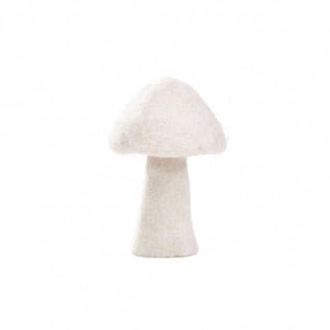 Felt Mushroom - Natural Decorative Object Muskhane Natural Large Dotty Mushroom