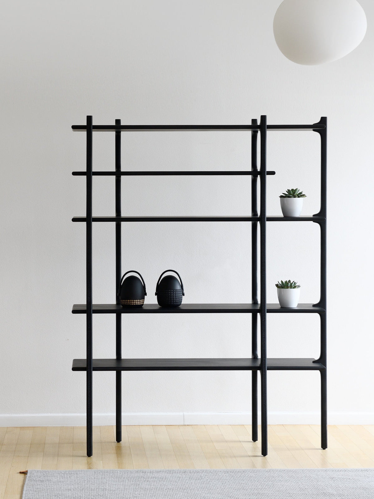 Tara Shelving System Shelving Zanat Large Maple Black Stain 