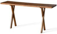 Touch Console Console Table Zanat 63" W x 15.5" D x 29.5" H Walnut Oil 