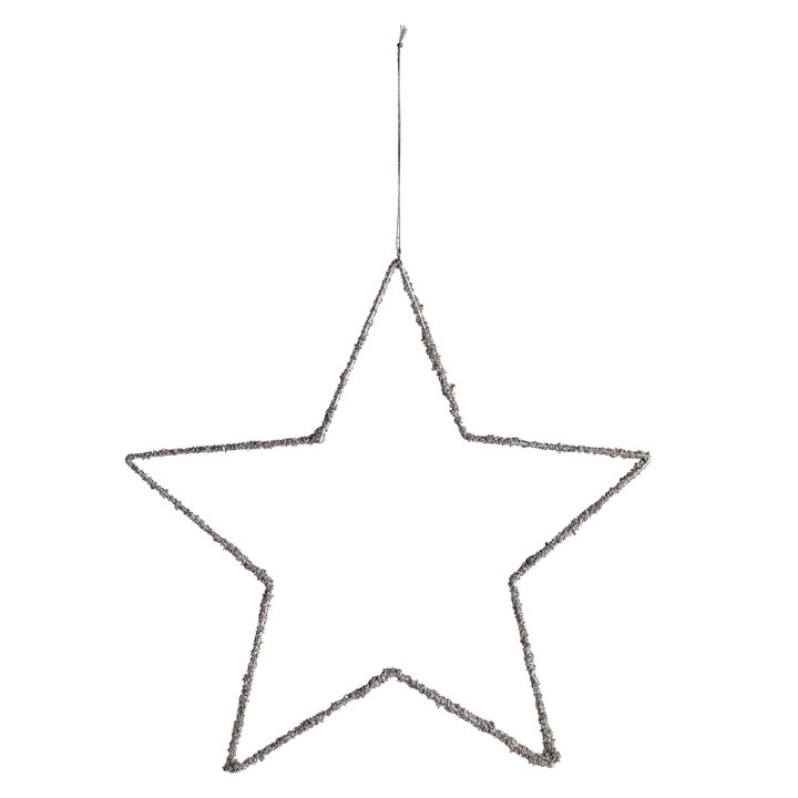 Glass Glitter Christmas Star Holiday Decor Tine K Home Large  