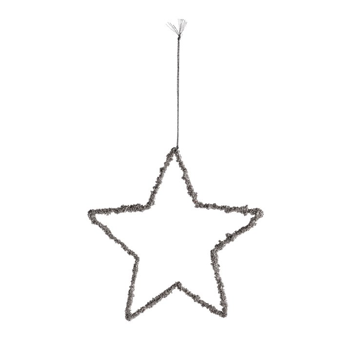 Glass Glitter Christmas Star Holiday Decor Tine K Home Small  