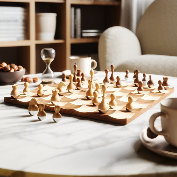 Wobble Chess Set, Walnut Game Umbra   