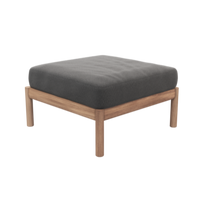 Tradition Ottoman Outdoor Ottoman FRITZ HANSEN Charcoal  