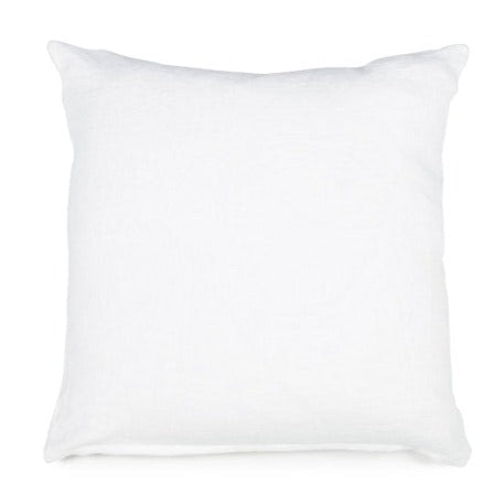 Hudson Pillow Throw Pillow Libeco 20" x 20" Without Fill Hudson White