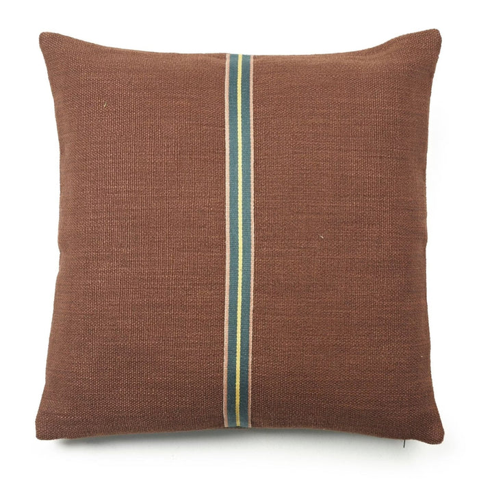 Jasper Pillow, Leather Throw Pillow Libeco Leather 25" x 25" Without Fill