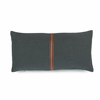 Jasper Pillow, Smoke Throw Pillow Libeco Smoke 16" x 31" Without Fill