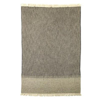 Jules Throw Throw Libeco Black Herringbone  