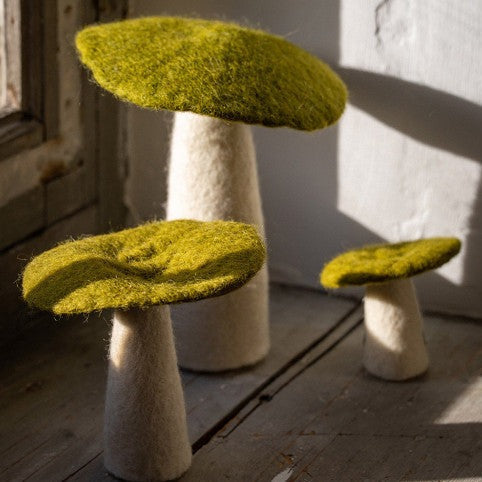 Felt Mushrooms - Anise Decorative Object Muskhane   