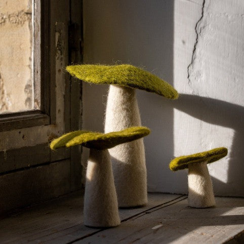 Felt Mushrooms - Anise Decorative Object Muskhane   