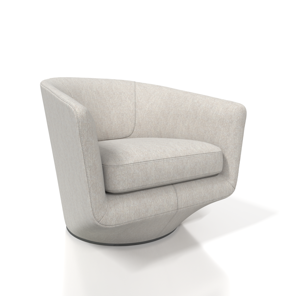 U Turn Chair Lounge Chair Bensen Light Grey Donnafugata  