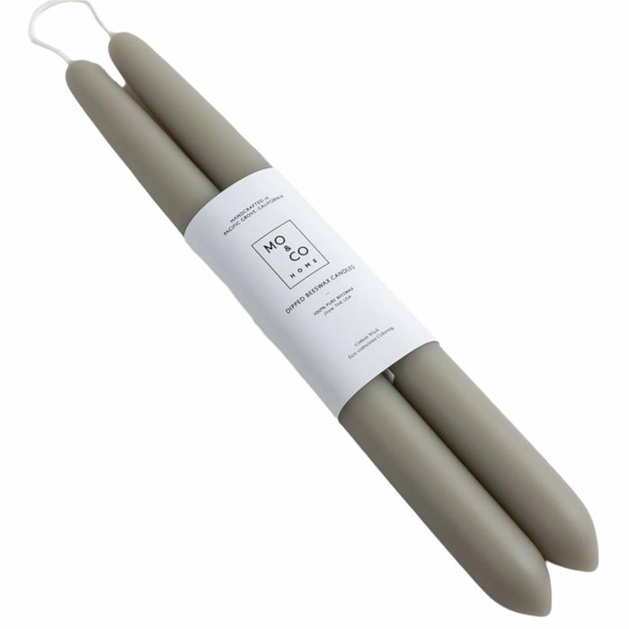 Dipped Beeswax Taper Candles, Sage Candle Mo & Co Home   