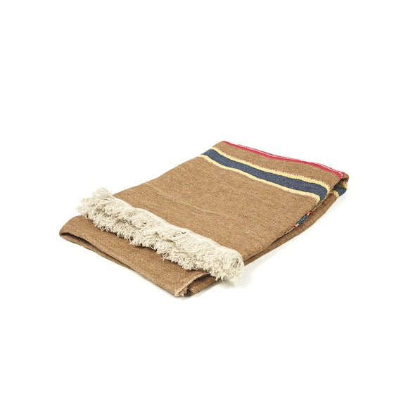 Camp Stripe Fouta Throw Libeco   