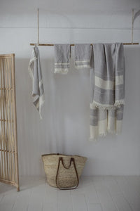 Gent Stripe Guest Towel Hand Towel Libeco   