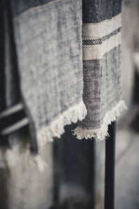 Tack Stripe Fouta Throw Libeco   